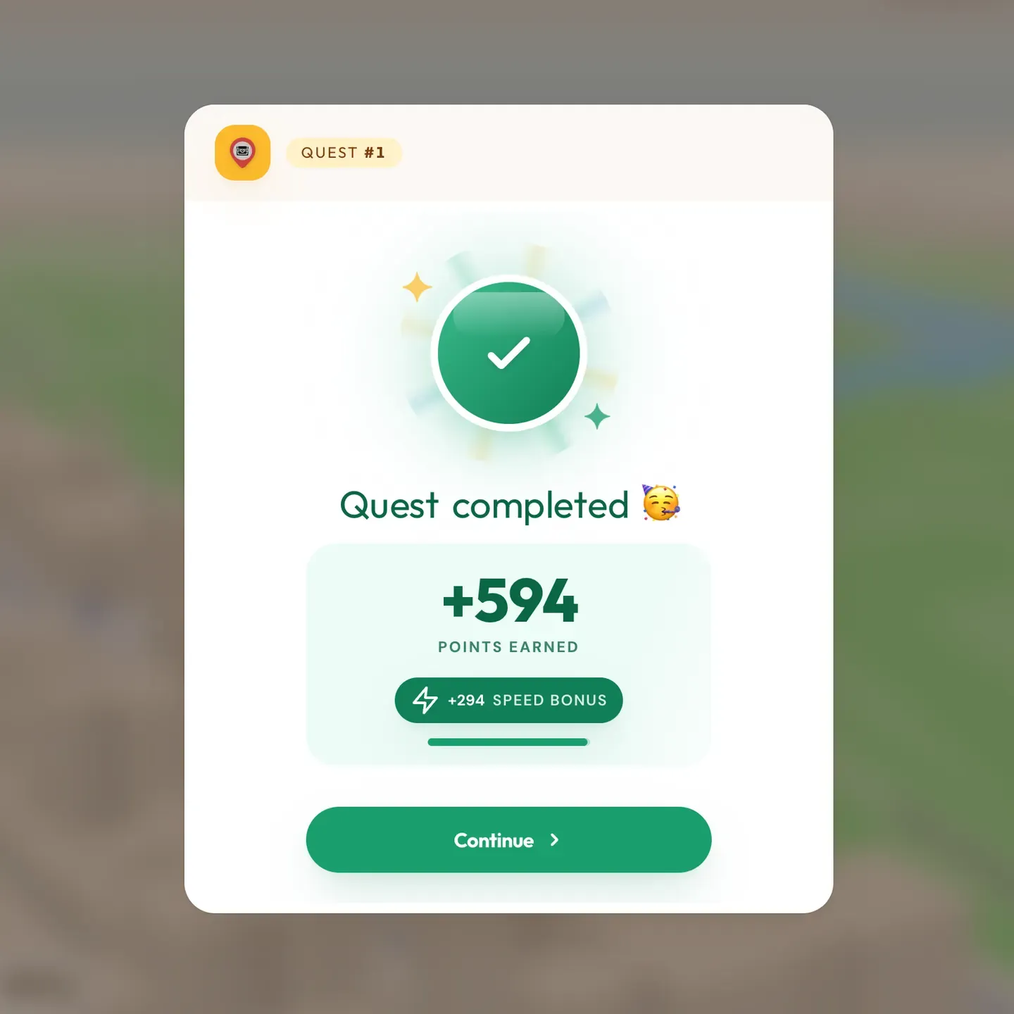 Een afgeronde stop levert de 300 basispunten op plus wat er van de snelheidsbonus over is.