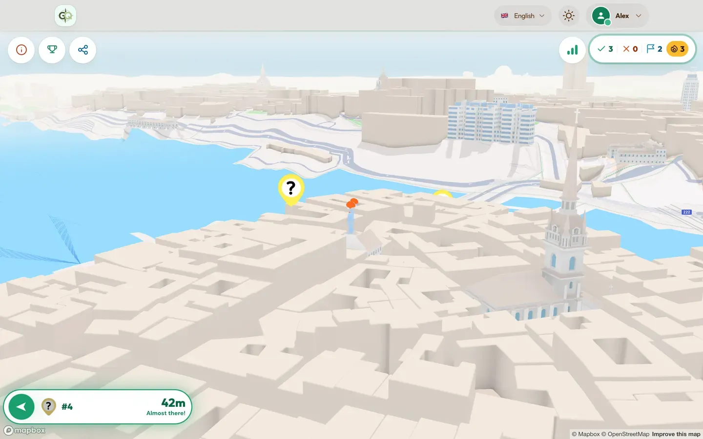 Opdracht 4 buiten op de kade van Skeppsbron.