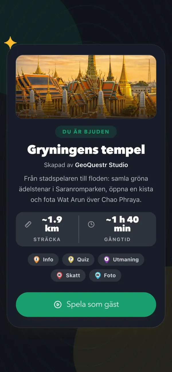 Starta vid stadspelaren