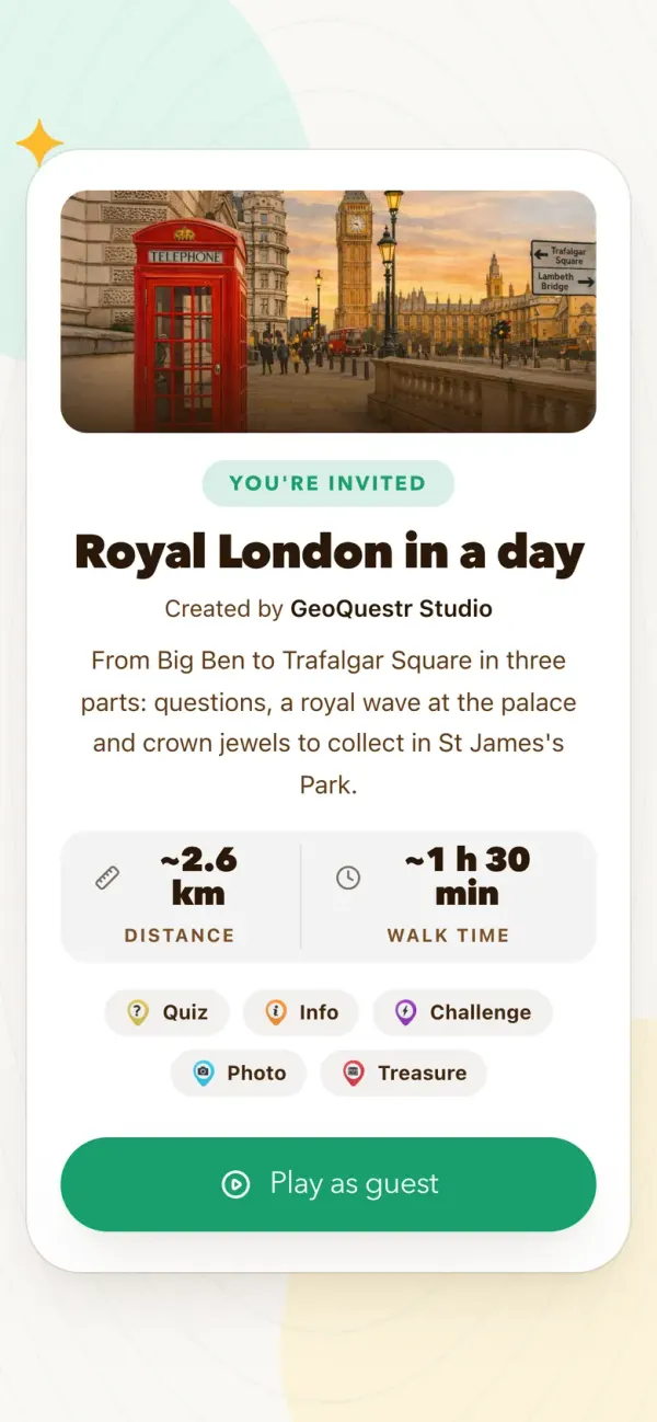 Start at Big Ben