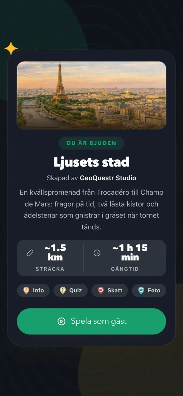 Starta vid Trocadéro
