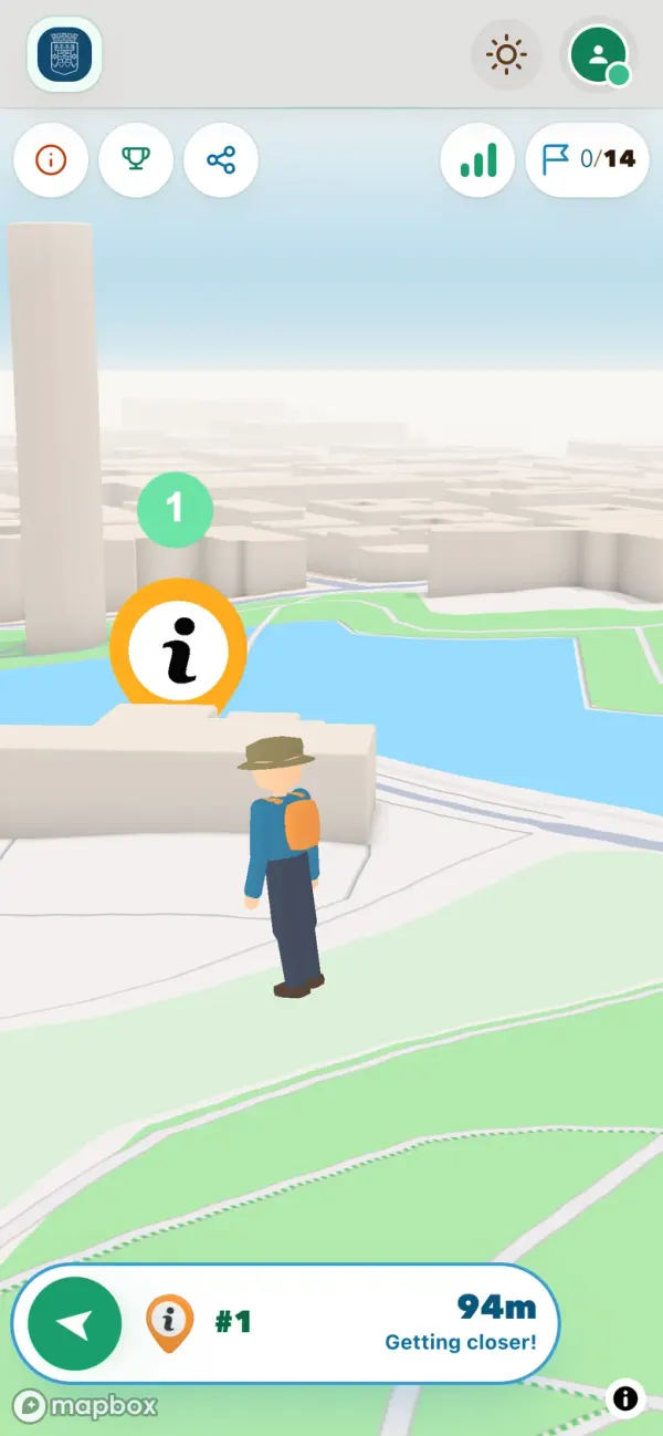 De kaart wijst de weg