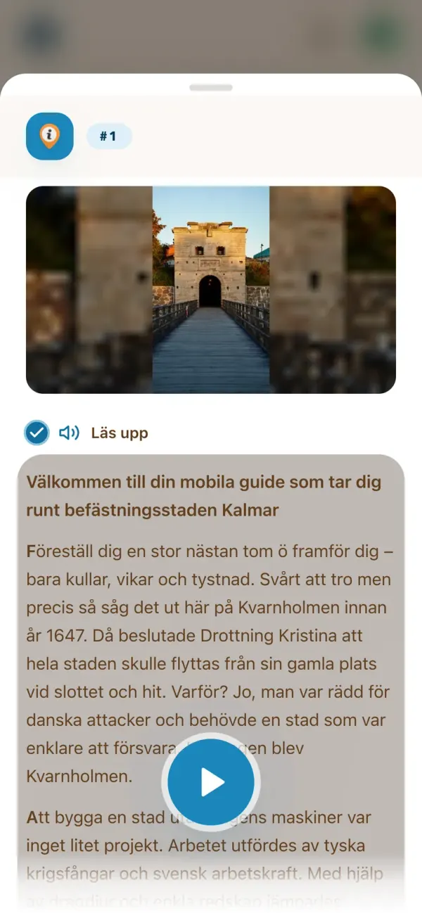 Berättelsen på plats