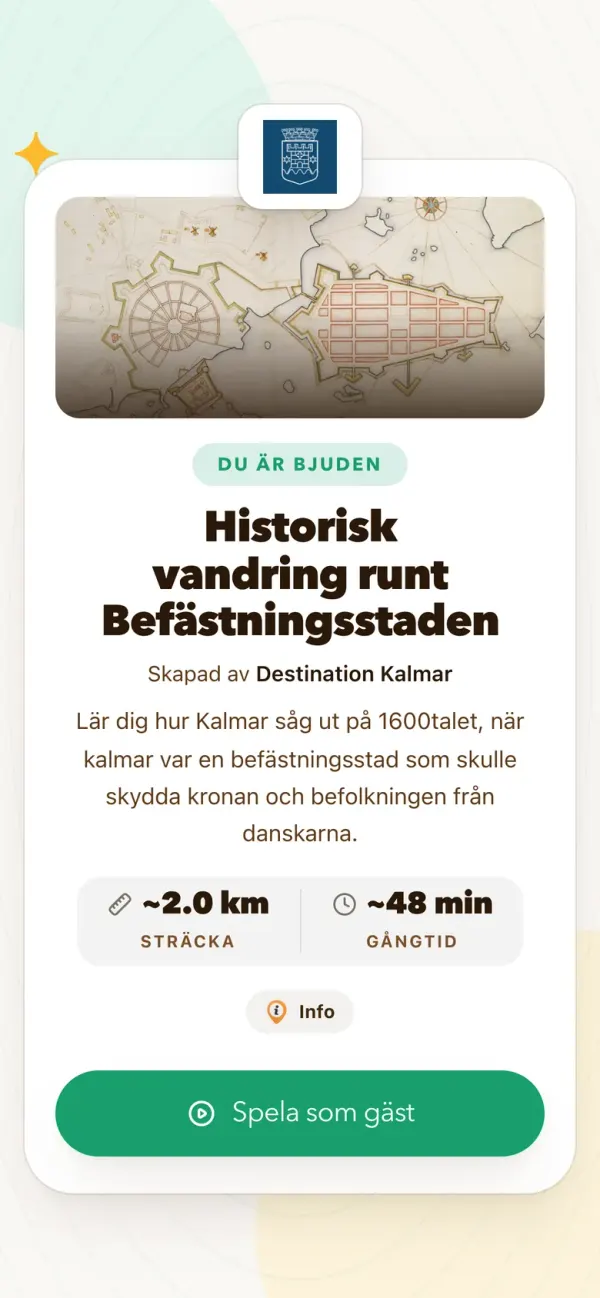 Välkomstskärm