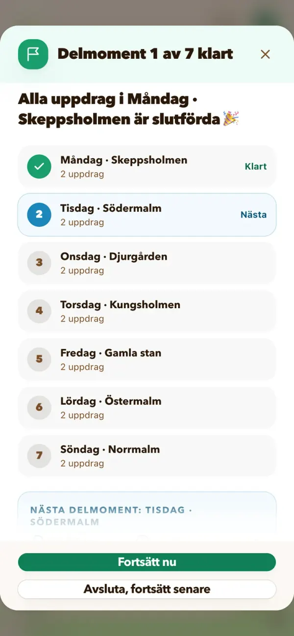 Dagen är klar
