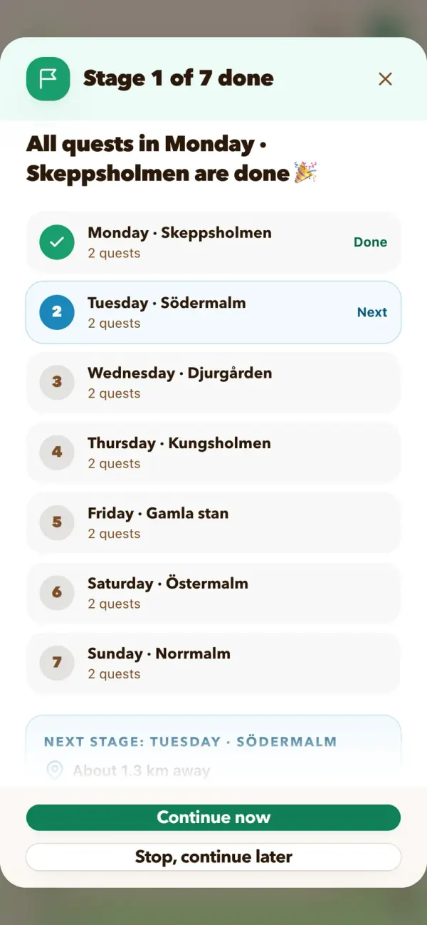 Dag voltooid