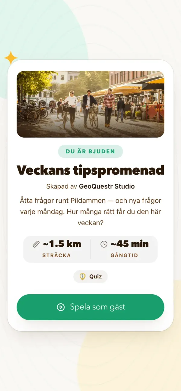 Ny vecka, nya frågor